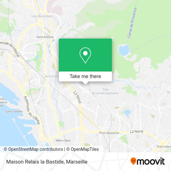 Maison Relais la Bastide map