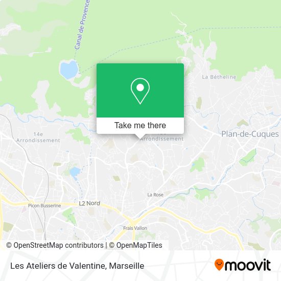 Les Ateliers de Valentine map