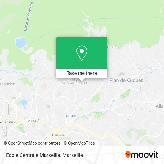 Ecole Centrale Marseille map