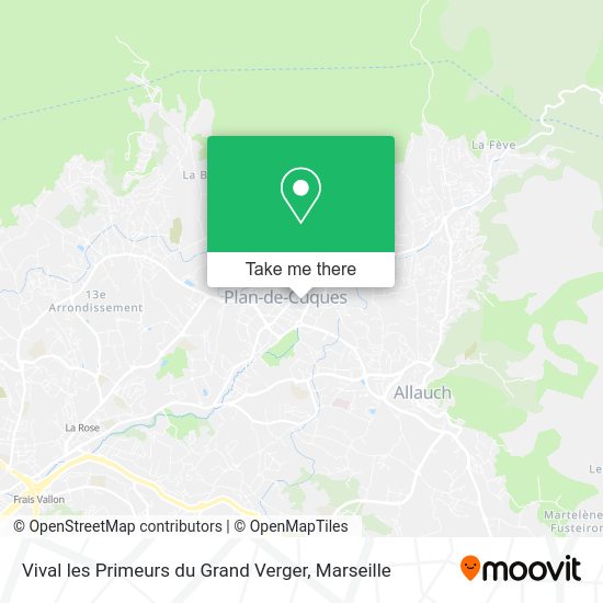 Vival les Primeurs du Grand Verger map