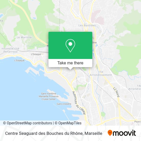 Centre Seaguard des Bouches du Rhône map