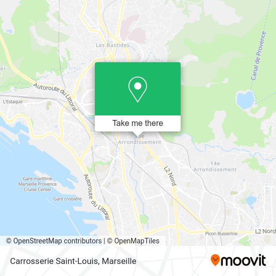 Carrosserie Saint-Louis map