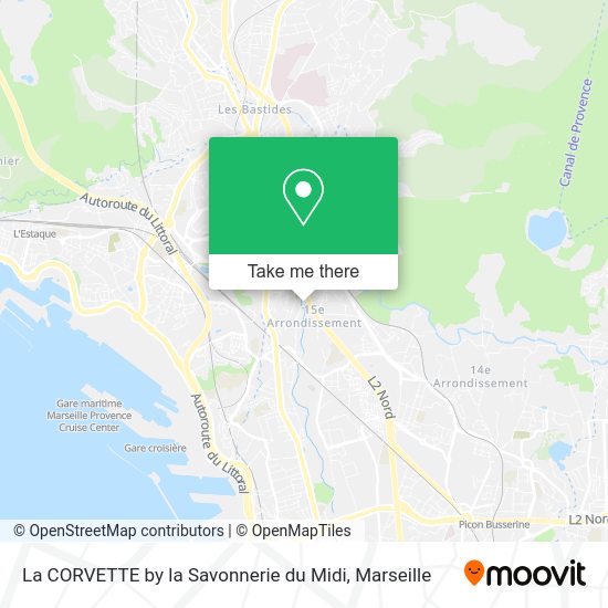 La CORVETTE by la Savonnerie du Midi map