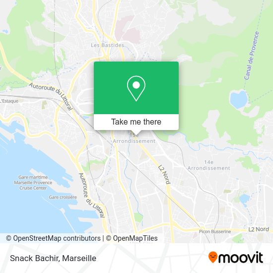 Snack Bachir map