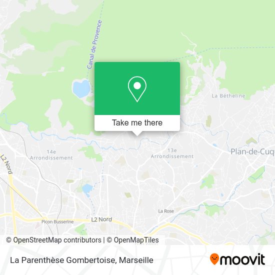 La Parenthèse Gombertoise map