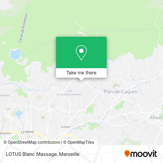 LOTUS Blanc Massage map