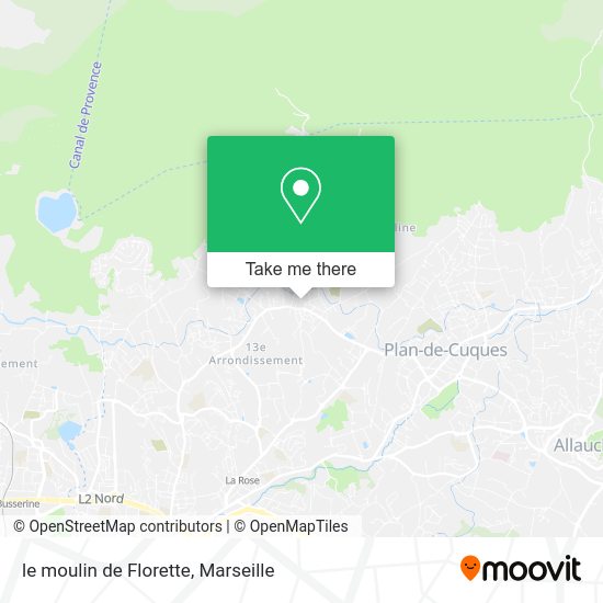 le moulin de Florette map