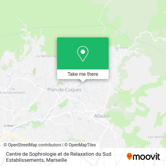 Centre de Sophrologie et de Relaxation du Sud Establissements map