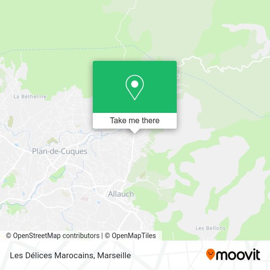 Les Délices Marocains map