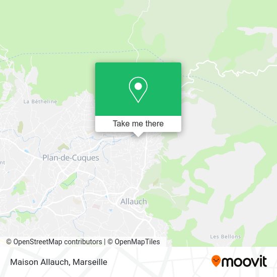 Maison Allauch map