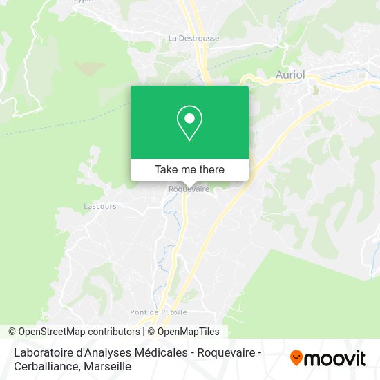 Laboratoire d'Analyses Médicales - Roquevaire - Cerballiance map