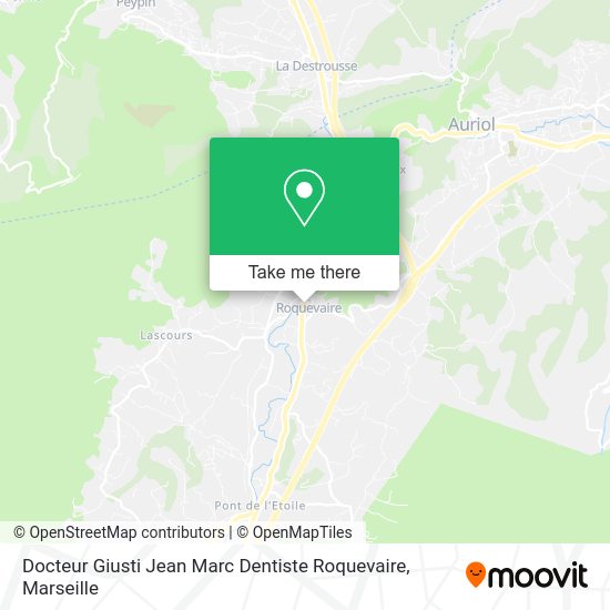Docteur Giusti Jean Marc Dentiste Roquevaire map