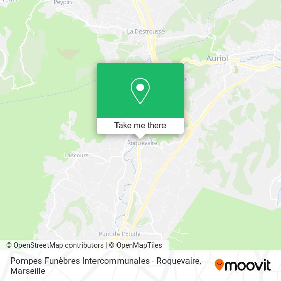 Pompes Funèbres Intercommunales - Roquevaire map