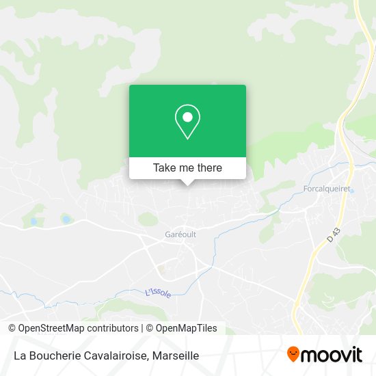 La Boucherie Cavalairoise map