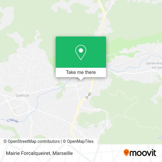 Mairie Forcalqueiret map