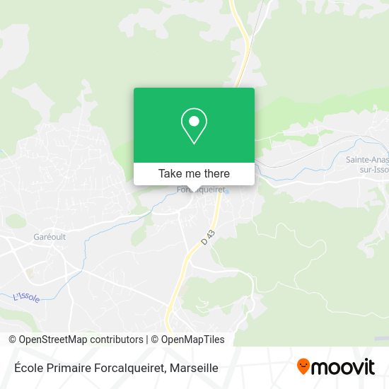École Primaire Forcalqueiret map