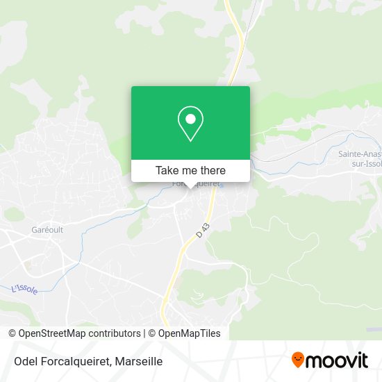 Odel Forcalqueiret map