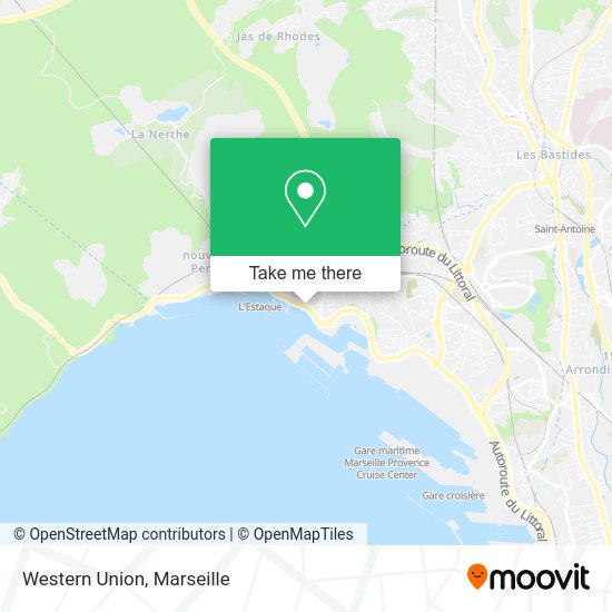Western Union map