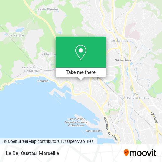 Le Bel Oustau map