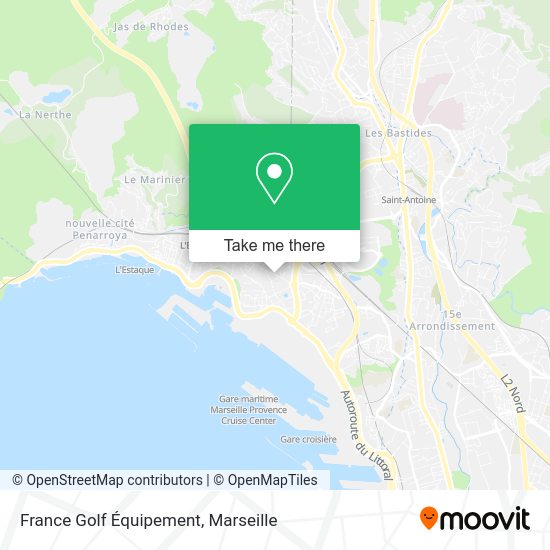 France Golf Équipement map