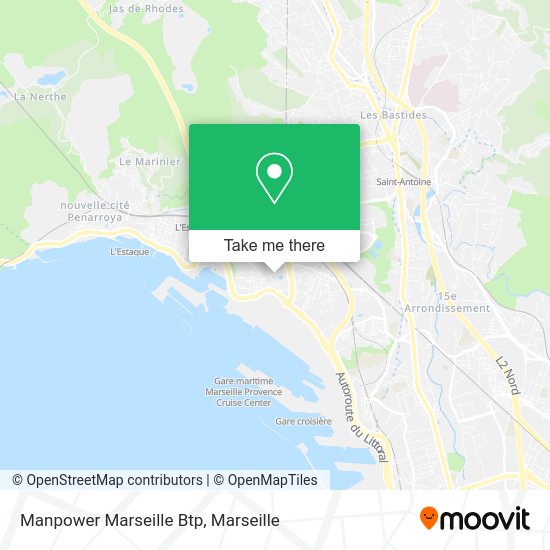Manpower Marseille Btp map