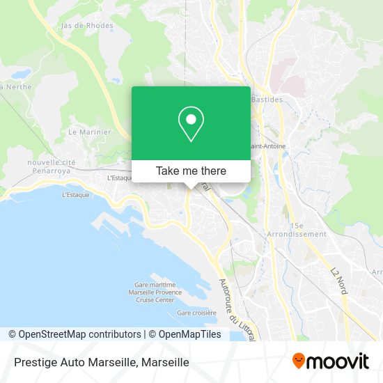 Prestige Auto Marseille map