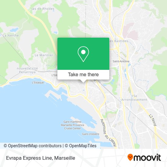 Evrapa Express Line map