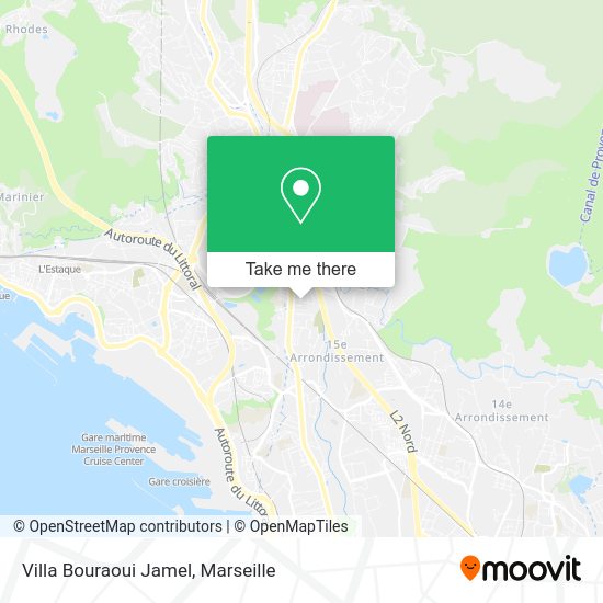Villa Bouraoui Jamel map