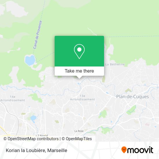 Korian la Loubière map
