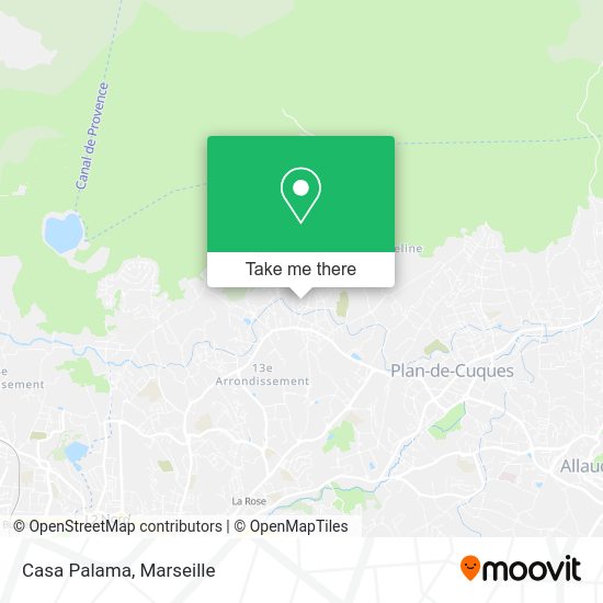 Casa Palama map