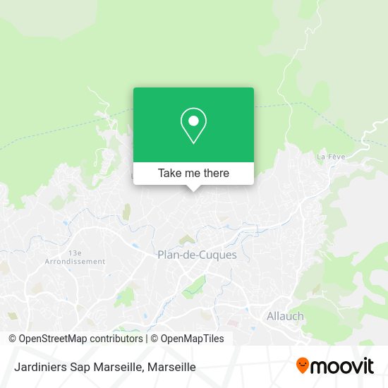 Jardiniers Sap Marseille map