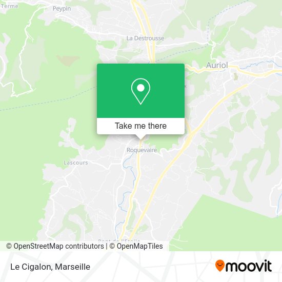 Le Cigalon map