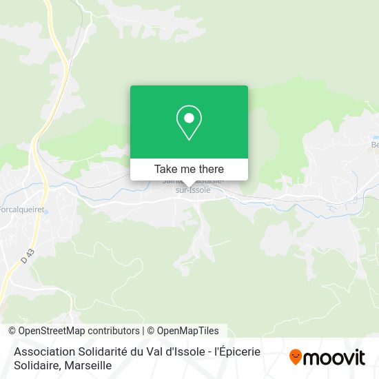 Association Solidarité du Val d'Issole - l'Épicerie Solidaire map