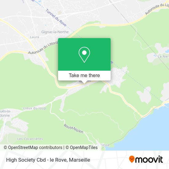 High Society Cbd - le Rove map