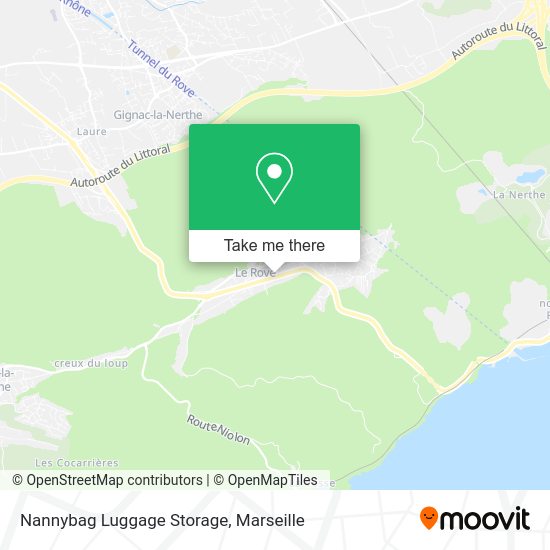 Nannybag Luggage Storage map