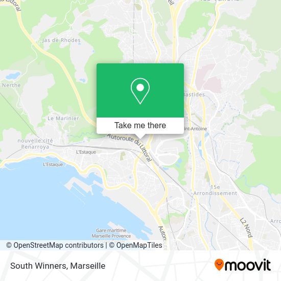 South Winners map