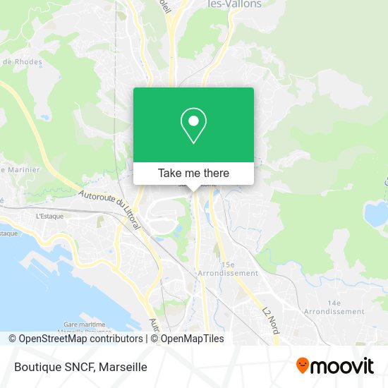 Boutique SNCF map