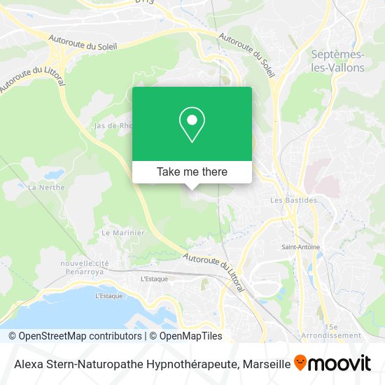 Alexa Stern-Naturopathe Hypnothérapeute map