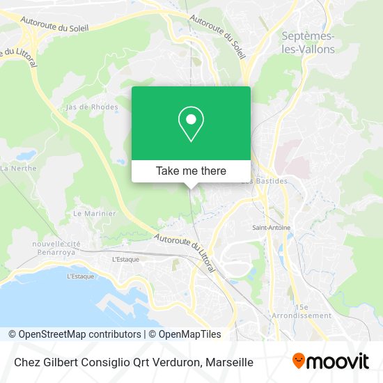 Chez Gilbert Consiglio Qrt Verduron map