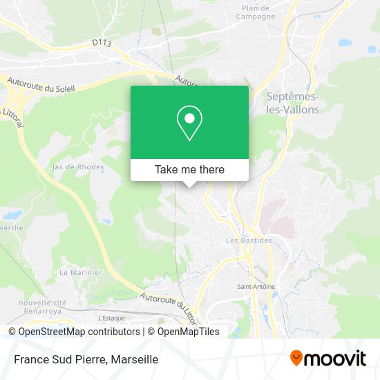 France Sud Pierre map