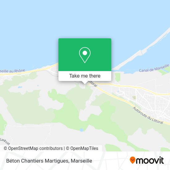 Béton Chantiers Martigues map