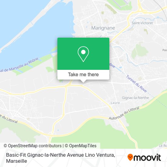 Basic-Fit Gignac-la-Nerthe Avenue Lino Ventura map