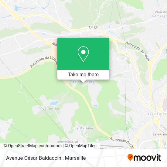 Avenue César Baldaccini map