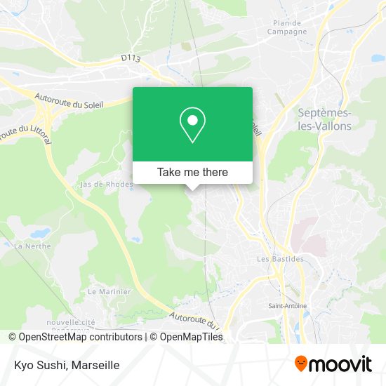 Kyo Sushi map