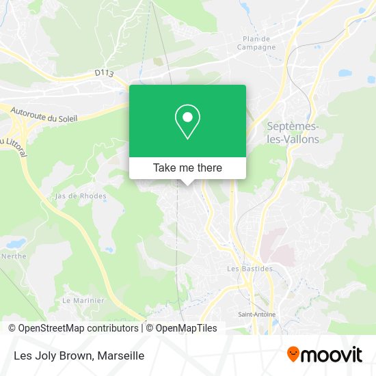 Les Joly Brown map