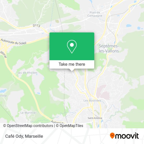 Café Ody map