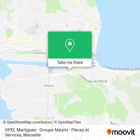 OPEL Martigues - Groupe Maurin - Pièces et Services map