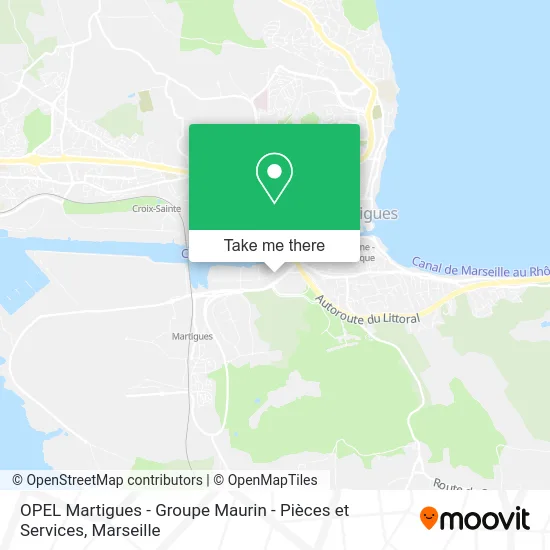 OPEL Martigues - Groupe Maurin - Pièces et Services map