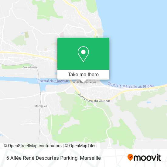 5 Allée René Descartes Parking map