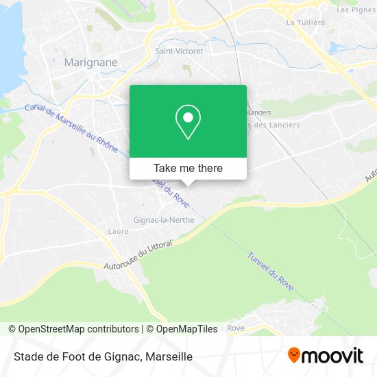 Stade de Foot de Gignac map